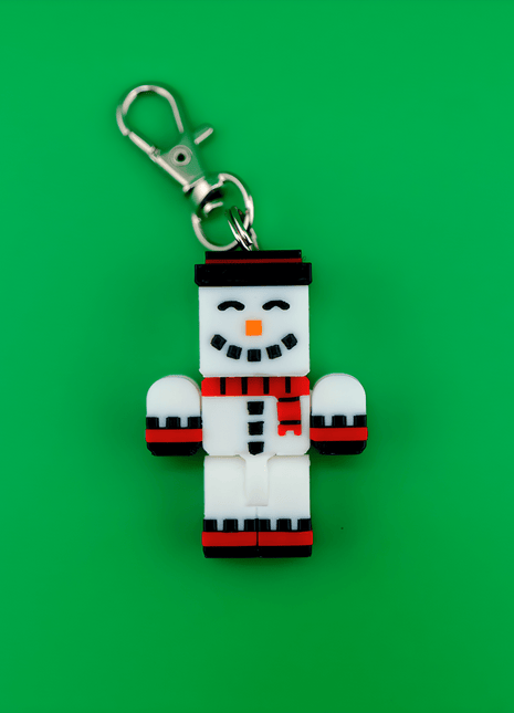 Snowman Mini - Keychain - BLOK BUDDIES